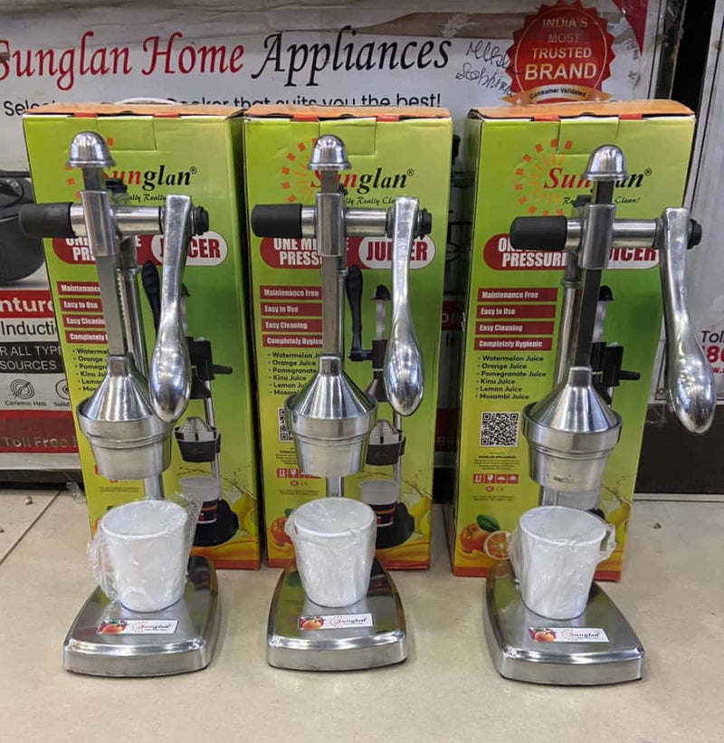 SUNGLAN APPLIANCES PRESENT SUNGLAN HAND PRESS JUICER