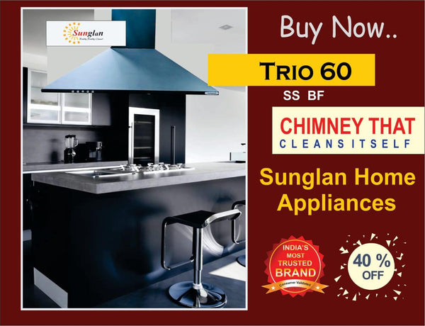 SUNGLAN KITCHEN CHIMINY  MODEL-TRIO