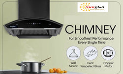 SUNGLAN KITCHEN CHIMINY  MODEL-TRIO