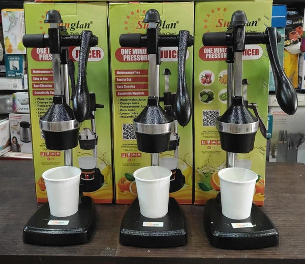 SUNGLAN APPLIANCES PRESENT SUNGLAN HAND PRESS JUICER